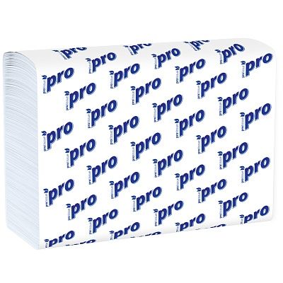 Полотенца бумажные в листах 23х21см PRO Tissue 2х слойные, Z сложение, H2, 190 шт. С196 (х1/15) [упаковка]