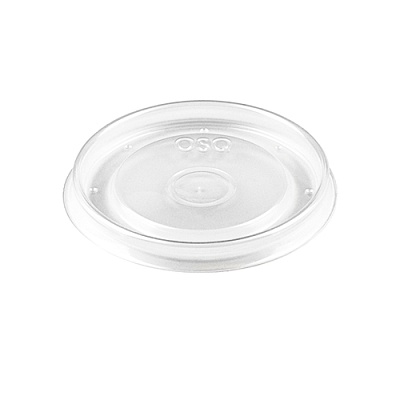 Крышка для бумажного контейнера круглая D=100мм для 500мл Round Bowl PP lid 100 цвет прозр. OSQ (х600)